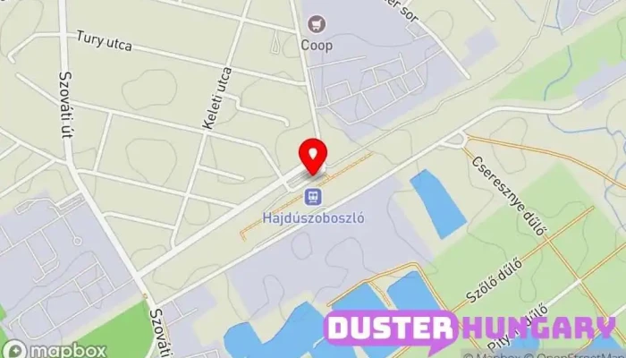 térkép Hajdúszoboszló, vasútállomás Buszmegálló ban Hajdúszoboszló