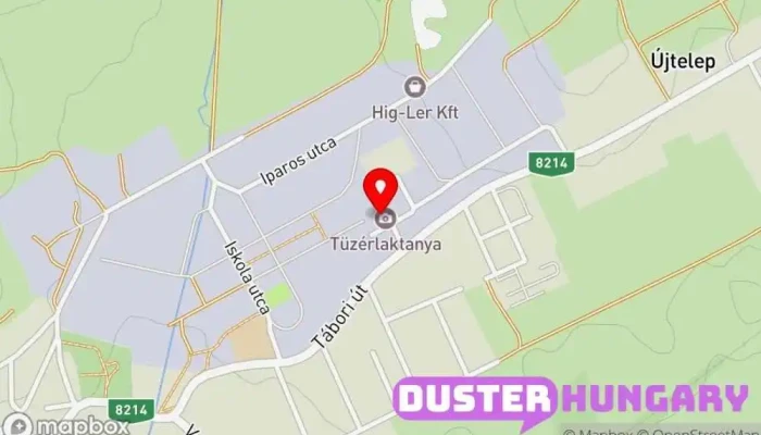 térkép Hajmáskéri tüzérlaktanya Turistalátványosság ban Hajmáskér