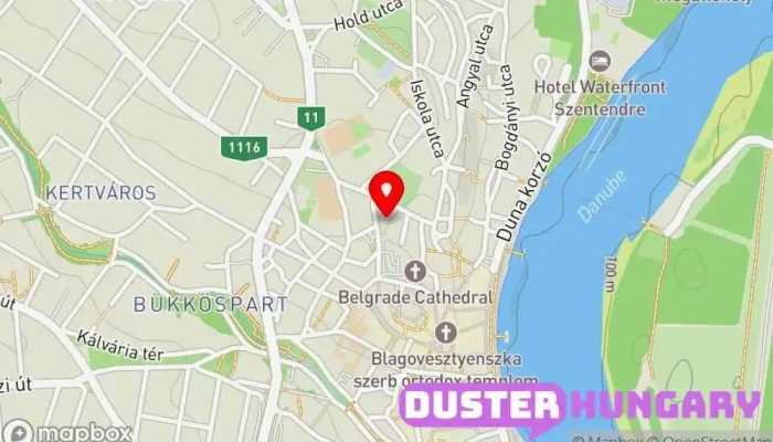 térkép Hamvas Béla Pest Megyei Könyvtár Közkönyvtár ban Szentendre
