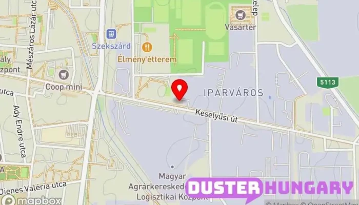 térkép Hanák Autóüveg Karosszérialakatos ban Szekszárd