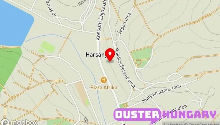 térkép Harsány  ban Harsány