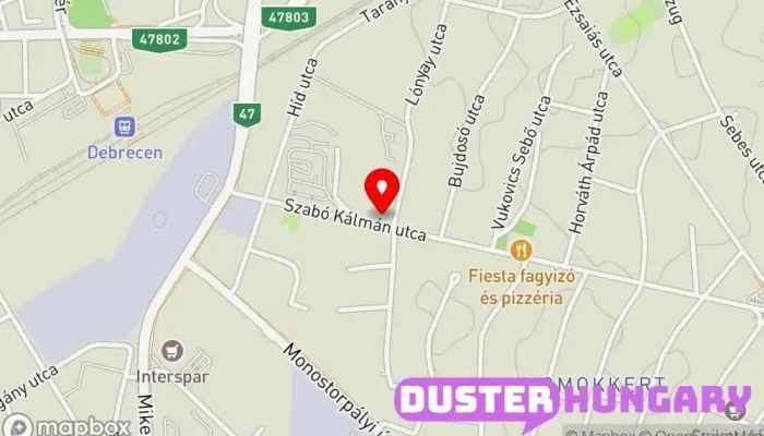 térkép HASZONFÉM KFT. Vasáru-kereskedő, Építőanyag-kereskedés, Festékbolt, Acélforgalmazó ban Debrecen
