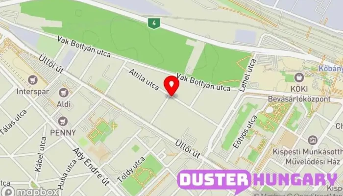 térkép Hefter József Autójavító - autójavító és műszaki vizsgáztató Autószerelő ban Budapest