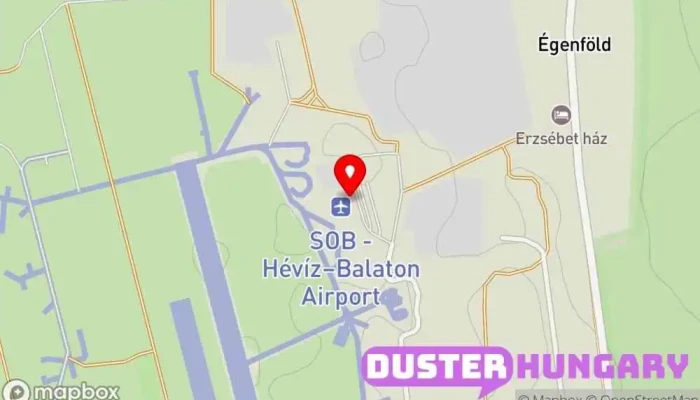 térkép Hévíz-Balaton Repülőtér Nemzetközi repülőtér, Repülőtér ban Sármellék