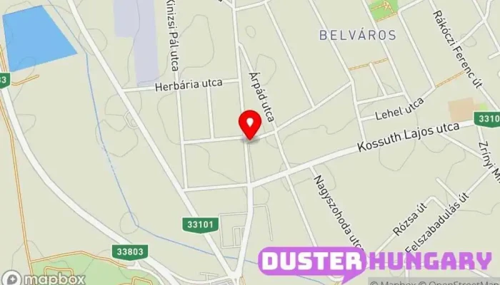 térkép H&K Épületgépészet Barkácsbolt ban Füzesabony