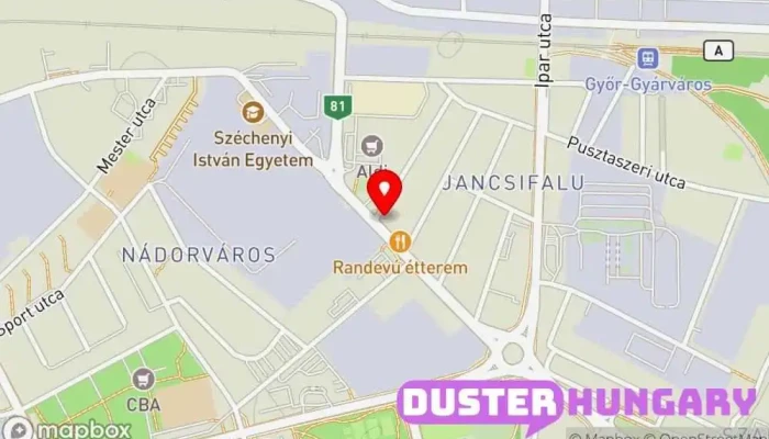 térkép HungaroMetal - Győr Építőanyag-kereskedés ban Győr