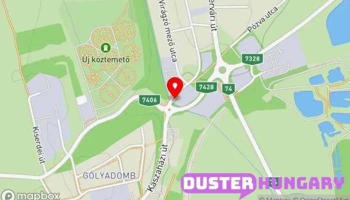 térkép HungaroMetal - Zalaegerszeg Építőanyag-kereskedés, Tetőfedési kellékek boltja ban Zalaegerszeg