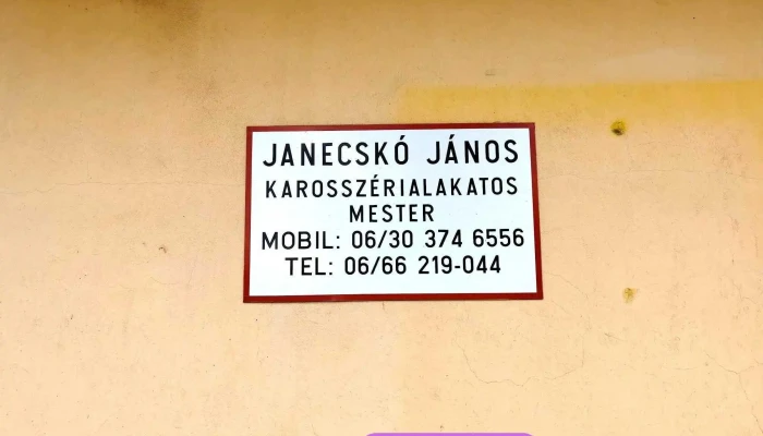 Janecsko Janos Karosszerialalakatos Mester A Tulajdonostol - Csabacsűd