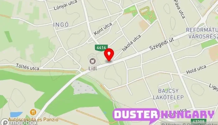 térkép Kakuja János Építőanyag-kereskedés ban Makó