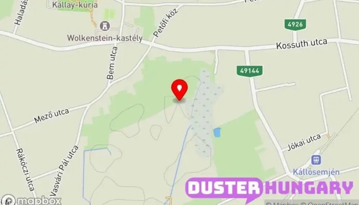 térkép Kállósemjén  ban Kállósemjén