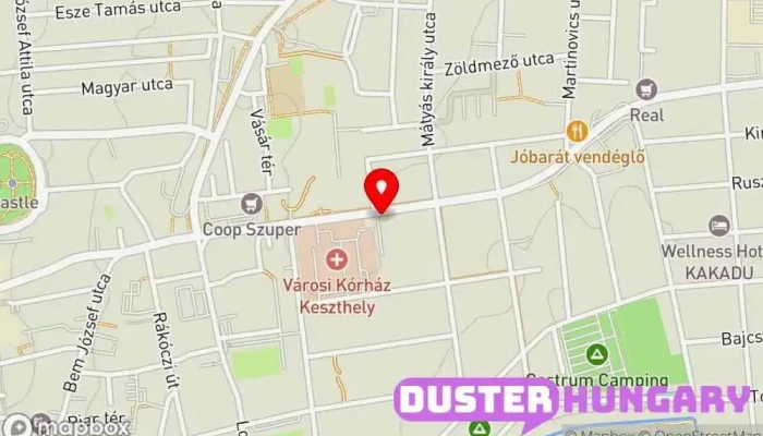 térkép Kálóczi Sándor Autójavító ban Keszthely
