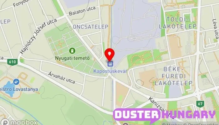 térkép Kapostüskevár Vasútállomás ban Kaposvár