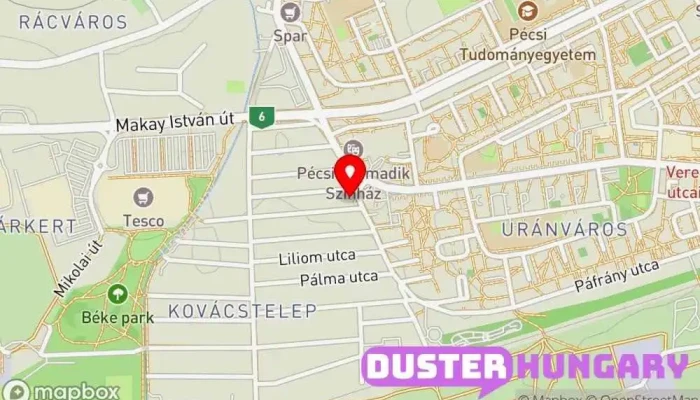 térkép Karosszéria lakatos műhely Gáll Béla Vállalati iroda ban Pécs