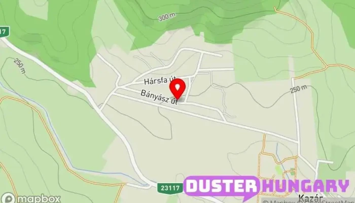térkép Kazár, Bányatelep Buszmegálló ban Kazár