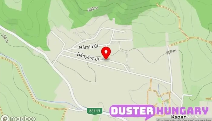 térkép Kazár, Bányatelep Buszmegálló ban Kazár