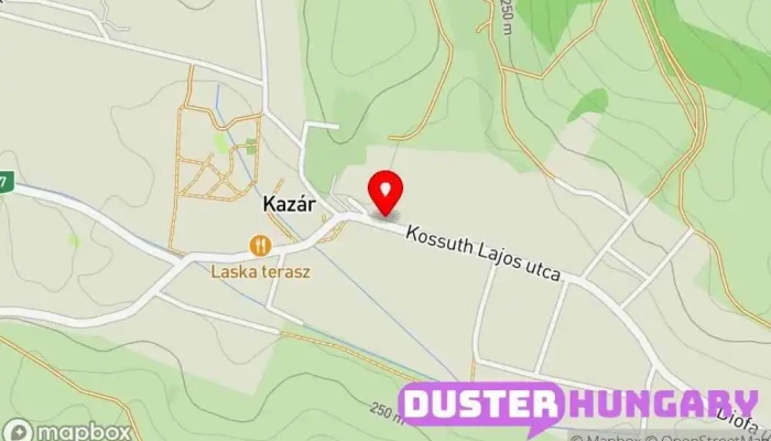 térkép Kazár  ban Kazár