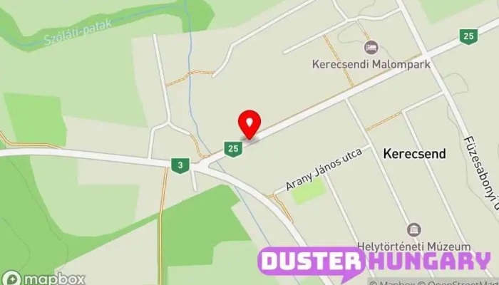 térkép Kerecsend, Fő út 150. Buszmegálló ban Kerecsend