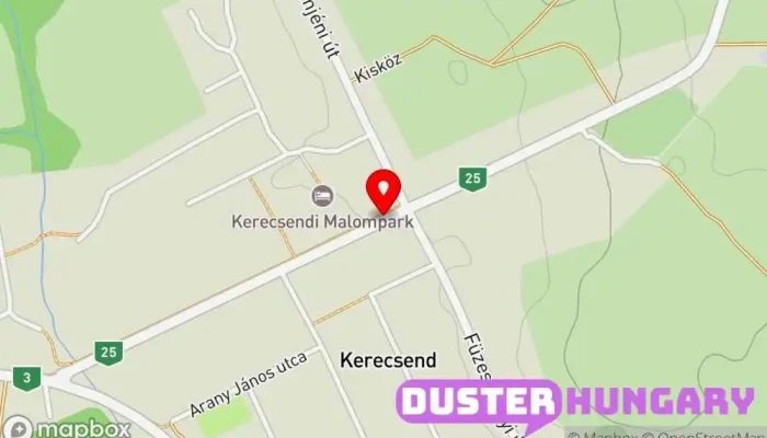 térkép Kerecsend, Fő utca 60. Buszmegálló ban Kerecsend