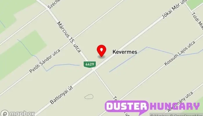 térkép Kevermes  ban Kevermes