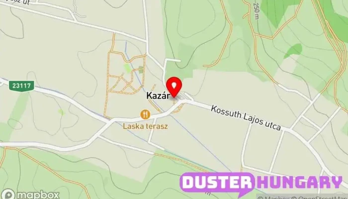 térkép Kézművesház Kazár Múzeum ban Kazár