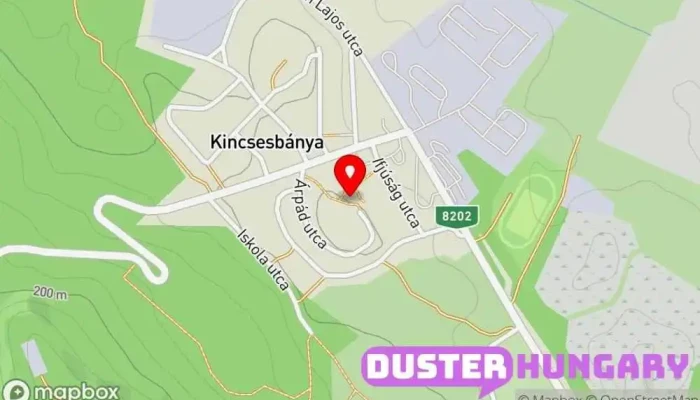 térkép Kincsesbánya  ban Kincsesbánya