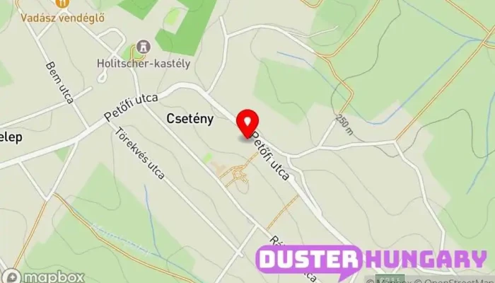 térkép KO-BA 2001 Bt. Fűtésszerelő, Építési vállalat, Villanyszerelő, Klíma- és fűtésszerelő ban Csetény