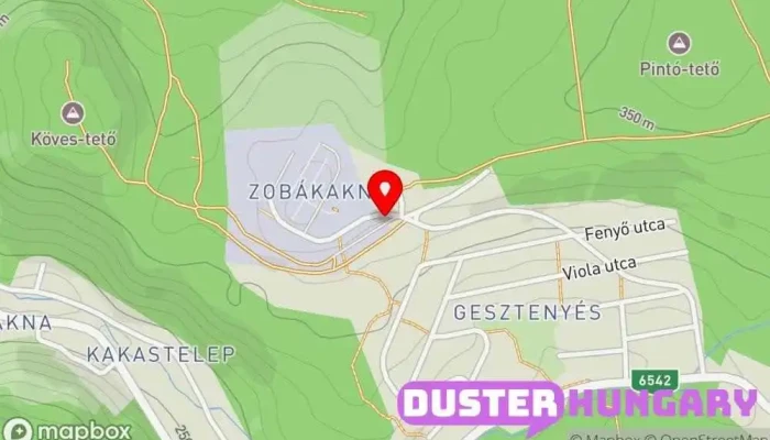 térkép Komló, Zobák-akna Buszmegálló ban Komló