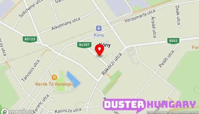 térkép Kóny  ban Kóny