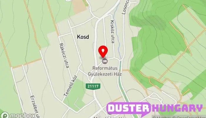 térkép Kosd  ban Kosd