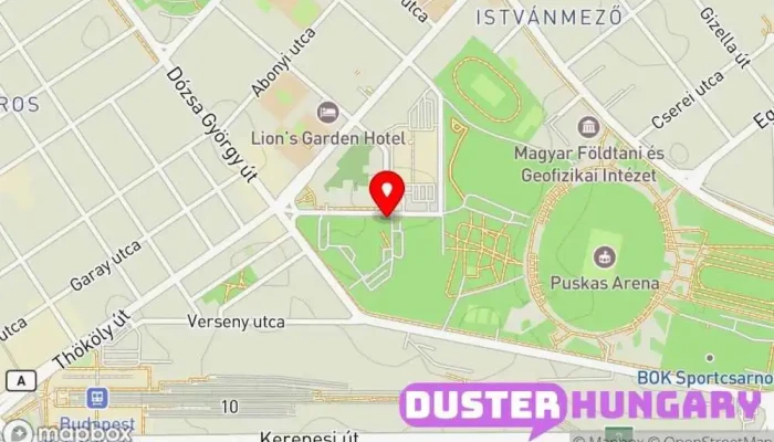 térkép KSI tornaterem Edzőterem ban Budapest