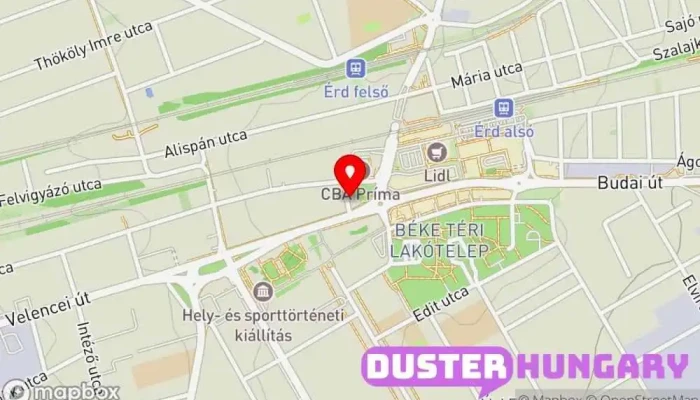 térkép Kulcscentrum Kulcsmásolás ban Érd