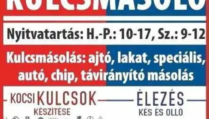 Kulcsmásoló Várpalota - Kerékpárszaki
