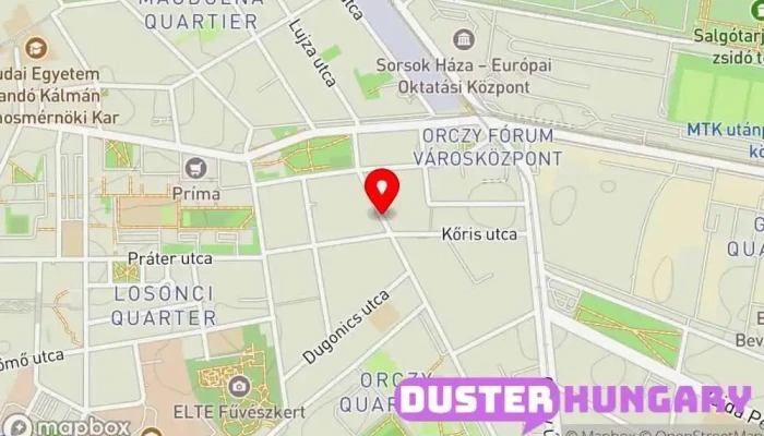 térkép Lakatos Kornél Hangstúdió ban Budapest
