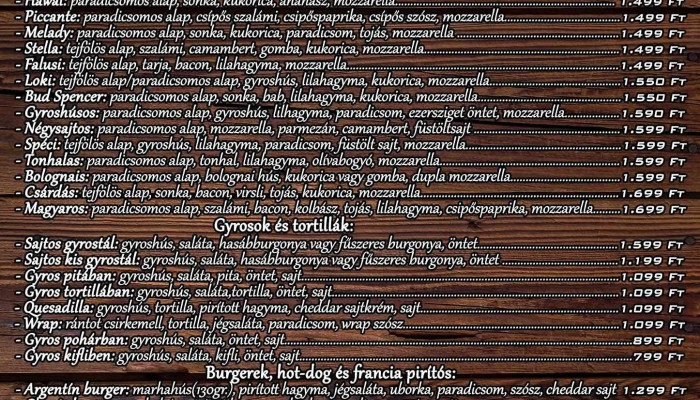 Lakatos -  Meal Kft Menu - Bagamér