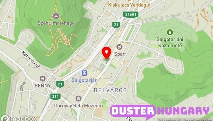 térkép Lakatos Sándor Taxiszolgáltatás ban Salgótarján