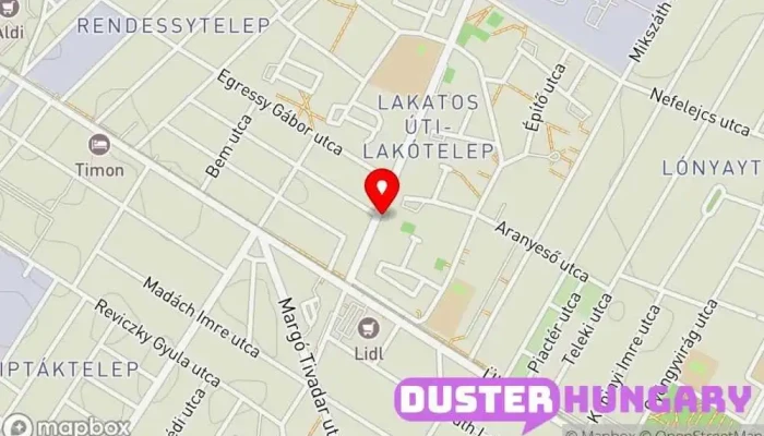térkép Lakatos út Buszmegálló ban Budapest