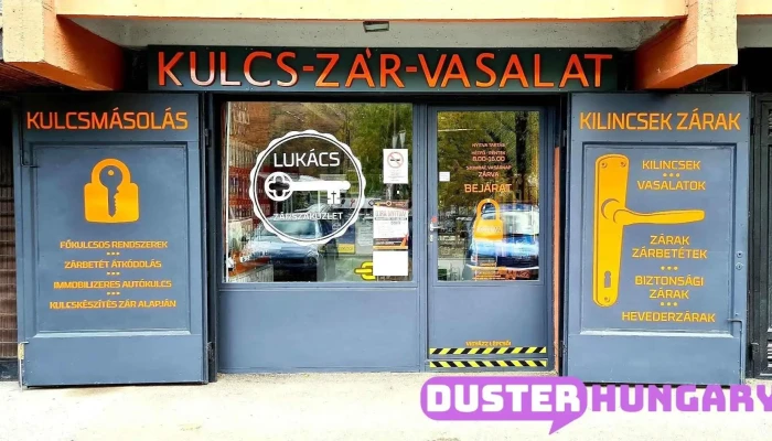 Lukács Kulcs, Zár és Vasalat Szaküzlet - Salgótarján
