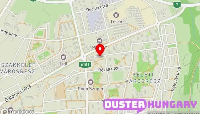 térkép M & L Fémszerkezet gyártó Kft Lakatos, Gépgyártó, Fémmegmunkáló műhely, Hegesztő ban Nagykanizsa