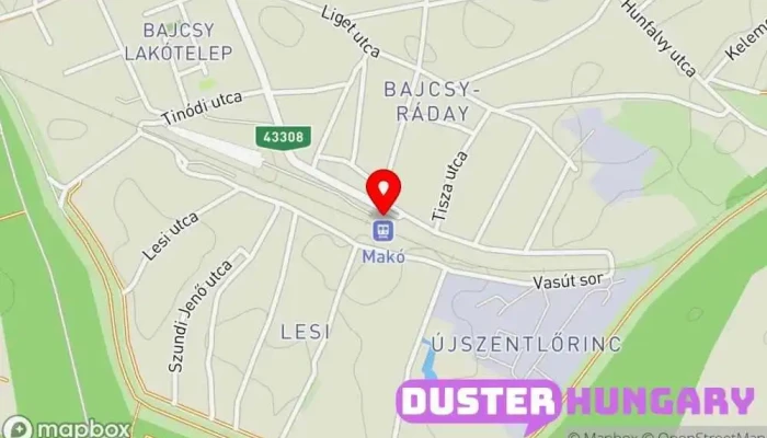 térkép Makó Vasútállomás ban Makó