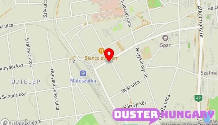 térkép Mátészalka  ban Mátészalka