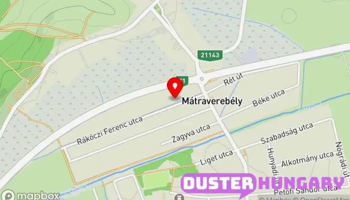 térkép Mátraverebély  ban Mátraverebély