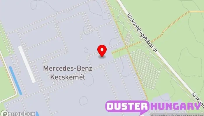 térkép Mercedes-Benz Manufacturing Hungary Kft. Autógyár ban Kecskemét