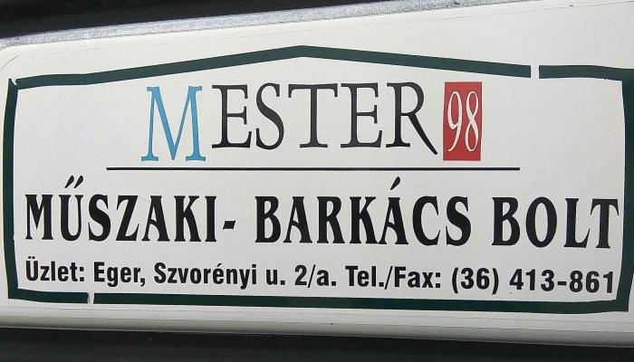 Mester 98 Bt Barkacsbolt Kozel Hozzam - Eger