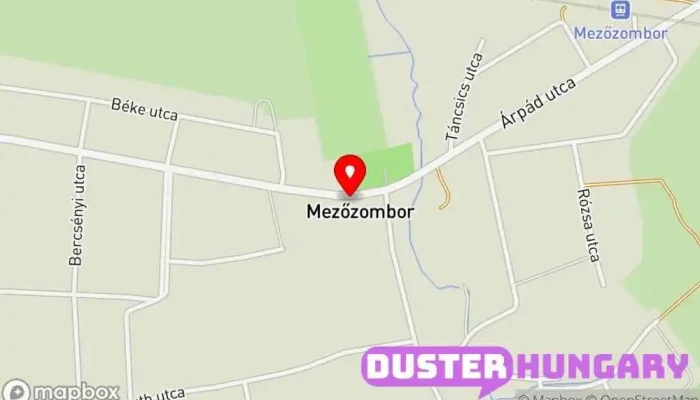térkép Mezőzombor, Rákóczi utca Buszmegálló ban Mezőzombor
