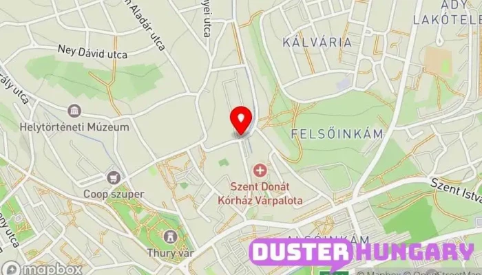 térkép MH Böszörményi Géza Csapatgyakorlótér Parancsnokság Katonai létesítmény ban Várpalota
