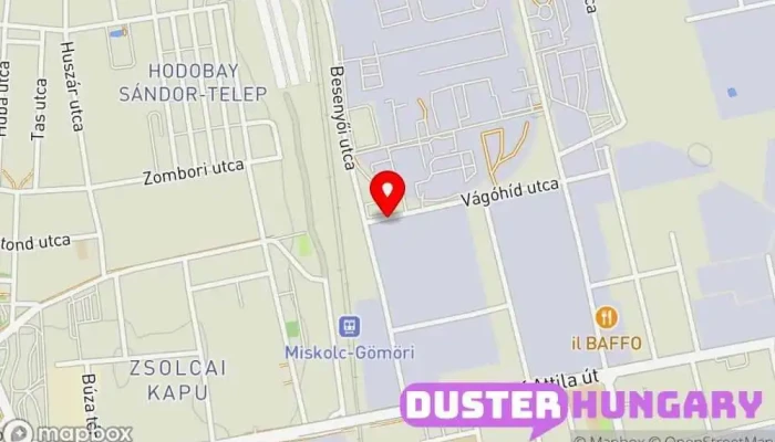 térkép MILL-SZER Műszaki Szolg. és Ker. Kft. Gyártó, Lakatos, Szerelő, Hegesztő ban Miskolc