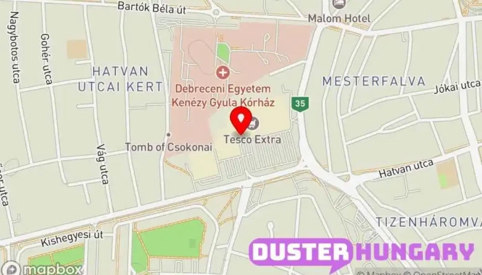 térkép Mister Minit Cipőjavítás, Órajavítás, Kulcsmásolás, Gumibélyegzők boltja, Élezés ban Debrecen