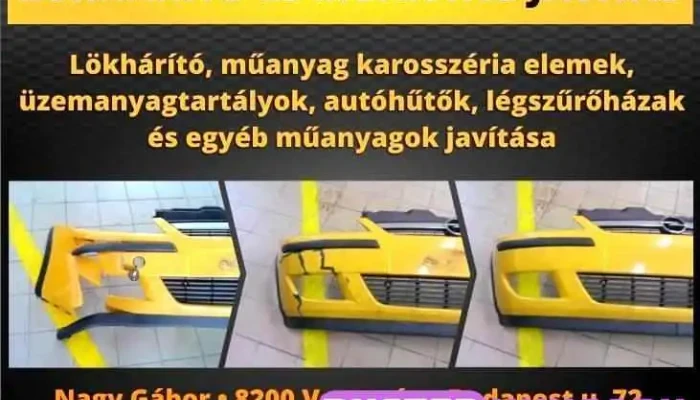 Műanyaghegesztés, Lökhárító javítás, Műanyagjavitás - Veszprém