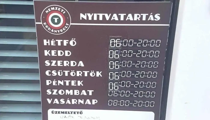 Nemzeti Dohánybolt Öttevény - Fő U. 48