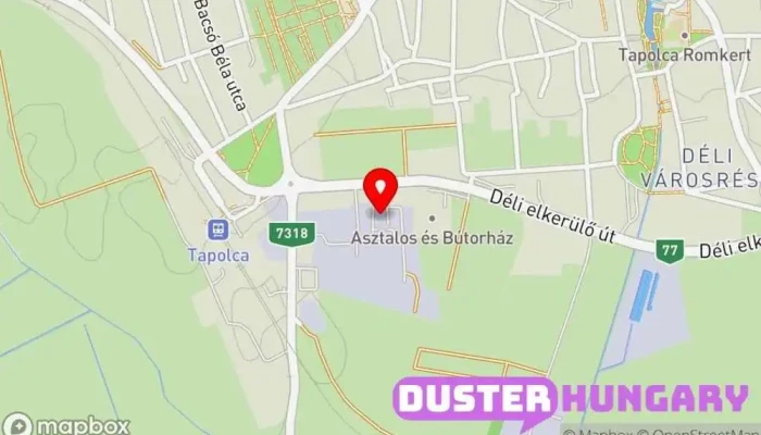 térkép NHSZ Csobánc Kft. Autójavító, Hulladékbegyűjtés ban Tapolca
